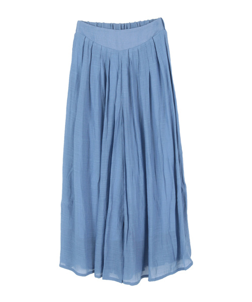 titivate（ティティベイト）の「スラブウエストゴムワイドフレアパンツ（その他パンツ・レディース・ブラック/イエロー/ブルー/オレンジ/ライトベージュ/カーキ/ピンクベージュ・M/L/S）」の13枚目の写真