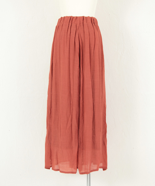 titivate（ティティベイト）の「スラブウエストゴムワイドフレアパンツ（その他パンツ・レディース・ブラック/イエロー/ブルー/オレンジ/ライトベージュ/カーキ/ピンクベージュ・M/L/S）」の20枚目の写真