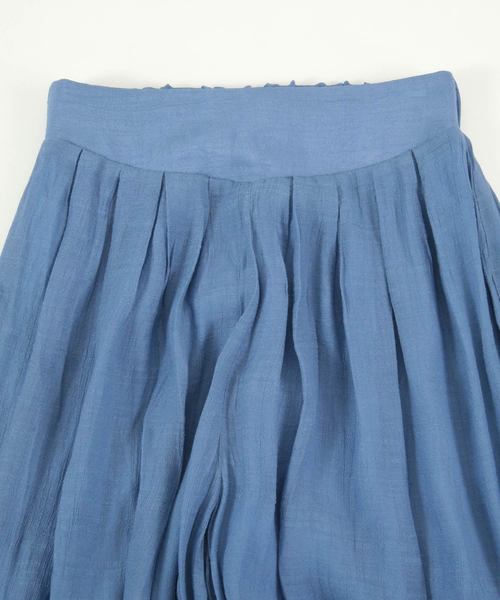 titivate（ティティベイト）の「スラブウエストゴムワイドフレアパンツ（その他パンツ・レディース・ブラック/イエロー/ブルー/オレンジ/ライトベージュ/カーキ/ピンクベージュ・M/L/S）」の21枚目の写真