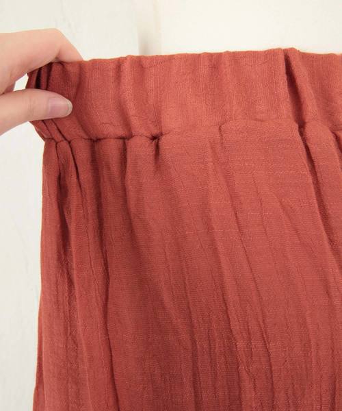 titivate（ティティベイト）の「スラブウエストゴムワイドフレアパンツ（その他パンツ・レディース・ブラック/イエロー/ブルー/オレンジ/ライトベージュ/カーキ/ピンクベージュ・M/L/S）」の22枚目の写真