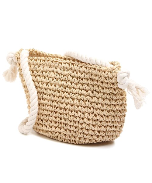 BREEZE（ブリーズ）の「ぽんぽん付きショルダーペーパーBAG（ショルダーバッグ・キッズ・ブラック/オフホワイト/レインボー・FREE）」の11枚目の写真