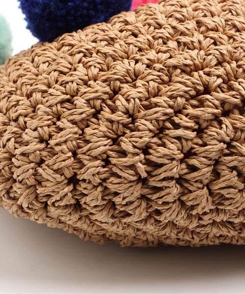 BREEZE（ブリーズ）の「ぽんぽん付きショルダーペーパーBAG（ショルダーバッグ・キッズ・ブラック/オフホワイト/レインボー・FREE）」の13枚目の写真