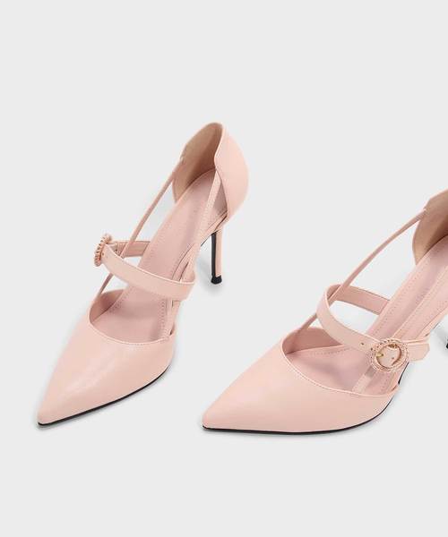 CHARLES & KEITH(チャールズ & キース)の「カットアウトディテールメリージェーンスティレット / CUT OUT DETAIL MARY JANE STILETTOS(ローファー・レディース・バーガンディー/ブラック/ピンク・25.5cm/23.5cm/22.5cm/24.5cm/23cm/25cm)」の17枚目の写真