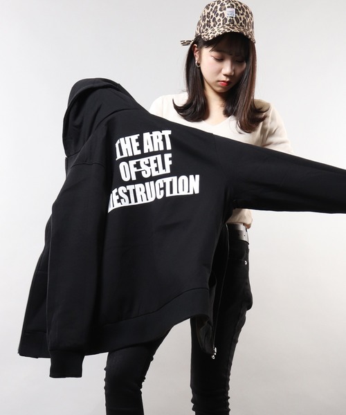 Growth by in the attic(グロウスバイインジアティック)の「バックプリントリバーシブルフードMA-1 ミリタリージャケット(MA-1・メンズ・ブラック/レッド/カーキ・LL/M/L)」の21枚目の写真