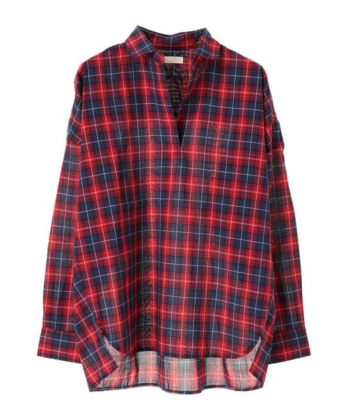 earth music&ecology（アースミュージックアンドエコロジー）の「イロイロコットンスキッパーシャツ ●（シャツ/ブラウス・レディース・ベージュ/ネイビー/オフホワイト/カーキ/グリーン/イエロー系その他/グレー系その他3/ベージュ系その他4/グリーン系その他5/ブルー系その他4/ブルー系その他5/レッド系その他7・FREE）」の20枚目の写真