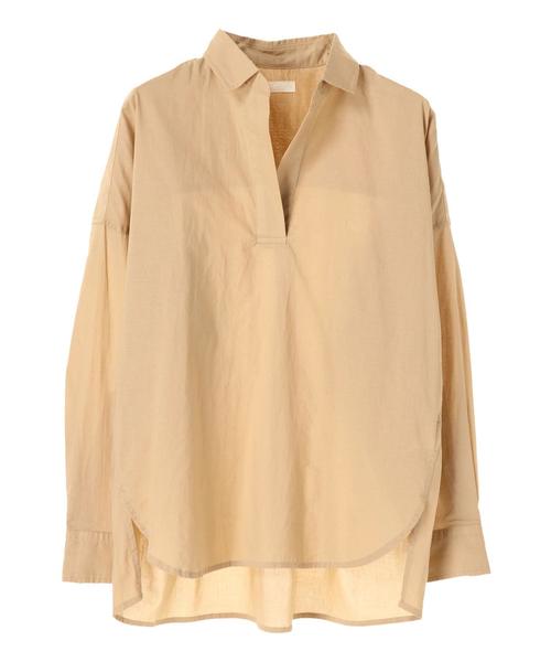 earth music&ecology（アースミュージックアンドエコロジー）の「イロイロコットンスキッパーシャツ ●（シャツ/ブラウス・レディース・ベージュ/ネイビー/オフホワイト/カーキ/グリーン/イエロー系その他/グレー系その他3/ベージュ系その他4/グリーン系その他5/ブルー系その他4/ブルー系その他5/レッド系その他7・FREE）」の14枚目の写真