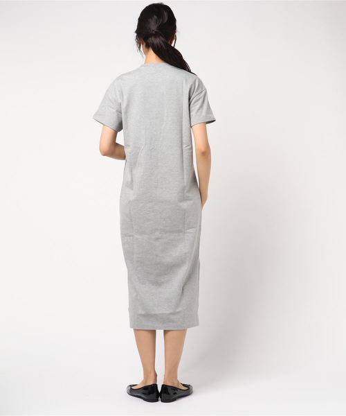 HUGO(ヒューゴ)の「ジャージー クオリティ コットン ドレス(ワンピース・レディース・霜降りグレー・S/M/L/XS)」の3枚目の写真