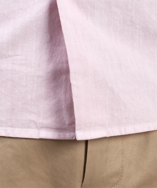 NANO universe（ナノユニバース）の「ギリシアコットン硫化染めシャツ（シャツ/ブラウス・メンズ・ホワイト/グレイッシュベージュ/ネイビー/ライトピンク/チャコール・SMALL/MEDIUM/LARGE/X-LARGE）」の11枚目の写真