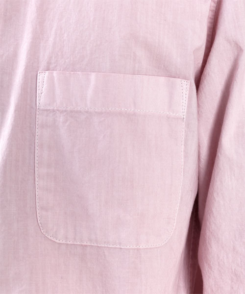 NANO universe（ナノユニバース）の「ギリシアコットン硫化染めシャツ（シャツ/ブラウス・メンズ・ホワイト/グレイッシュベージュ/ネイビー/ライトピンク/チャコール・SMALL/MEDIUM/LARGE/X-LARGE）」の13枚目の写真