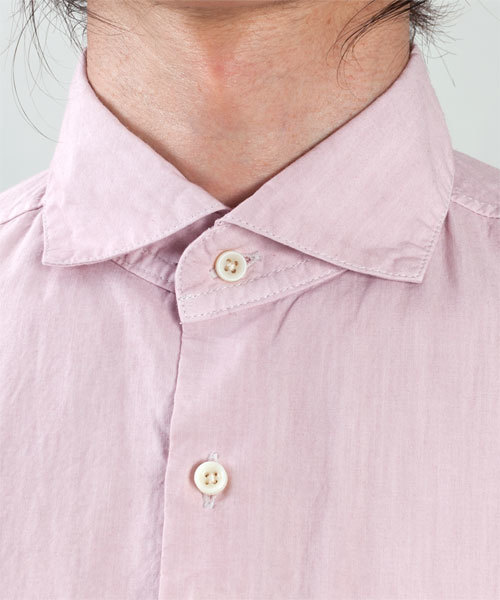 NANO universe（ナノユニバース）の「ギリシアコットン硫化染めシャツ（シャツ/ブラウス・メンズ・ホワイト/グレイッシュベージュ/ネイビー/ライトピンク/チャコール・SMALL/MEDIUM/LARGE/X-LARGE）」の14枚目の写真