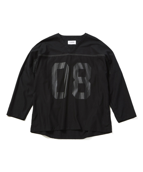 CHORD NUMBER EIGHT（コードナンバーエイト）の「FOOTBALL SHIRT（シャツ/ブラウス・メンズ・ブラック/パープル/レッド・SMALL/MEDIUM/LARGE）」の4枚目の写真