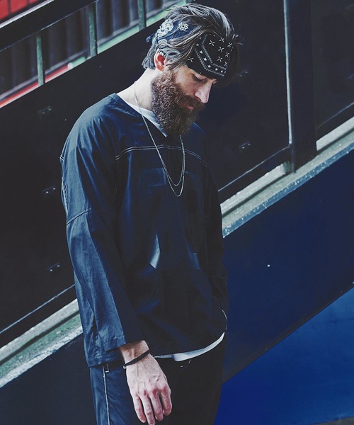 CHORD NUMBER EIGHT（コードナンバーエイト）の「FOOTBALL SHIRT（シャツ/ブラウス・メンズ・ブラック/パープル/レッド・SMALL/MEDIUM/LARGE）」の9枚目の写真