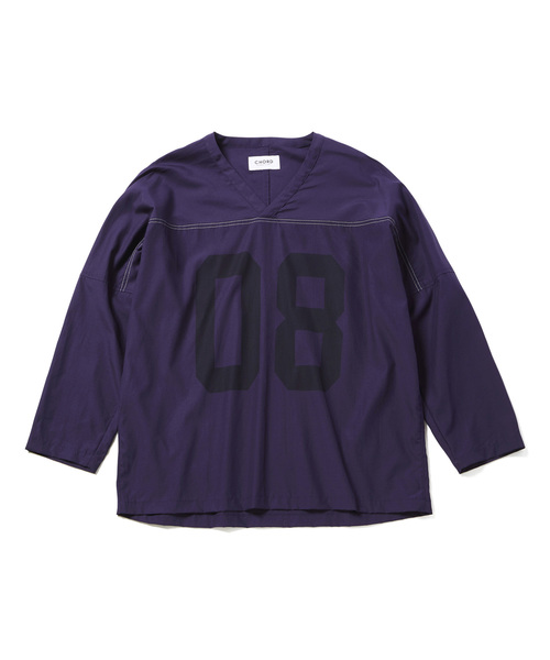 CHORD NUMBER EIGHT（コードナンバーエイト）の「FOOTBALL SHIRT（シャツ/ブラウス・メンズ・ブラック/パープル/レッド・SMALL/MEDIUM/LARGE）」の14枚目の写真