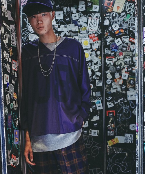 CHORD NUMBER EIGHT（コードナンバーエイト）の「FOOTBALL SHIRT（シャツ/ブラウス・メンズ・ブラック/パープル/レッド・SMALL/MEDIUM/LARGE）」の20枚目の写真