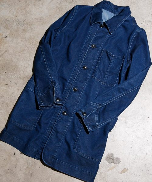 And A アンドエー の And A アンドエー テンセルデニム ワークショップコート ステンカラーコート Wear