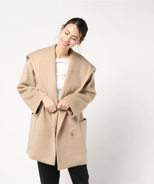 DOUX ARCHIVES シャギーＰコート　ベージュ サイズ38 DOUX ARCHIVES シャギーPコート ベージュ サイズ38