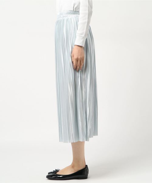 SpRay(スプレイ)の「サテンプリーツスカート(スカート・レディース・ブラック/ベージュ/グレー/ピンク/グリーン/パープル/ライトグレー・FREE)」の8枚目の写真