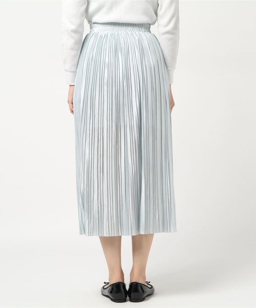 SpRay(スプレイ)の「サテンプリーツスカート(スカート・レディース・ブラック/ベージュ/グレー/ピンク/グリーン/パープル/ライトグレー・FREE)」の9枚目の写真