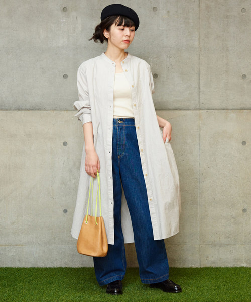 Child Woman チャイルドウーマン の コードレーンゆるめシャツワンピース シャツワンピース Wear