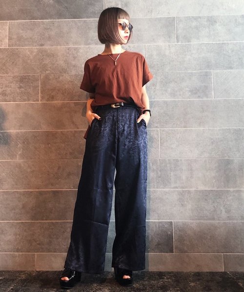 PAGEBOY（ページボーイ）の「リッチコットンクルーネックＴシャツ（Tシャツ/カットソー・レディース・ホワイト/ブラック/ダークブラウン/ライトグレー・FREE）」の10枚目の写真