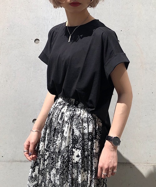 PAGEBOY（ページボーイ）の「リッチコットンクルーネックＴシャツ（Tシャツ/カットソー・レディース・ホワイト/ブラック/ダークブラウン/ライトグレー・FREE）」の20枚目の写真