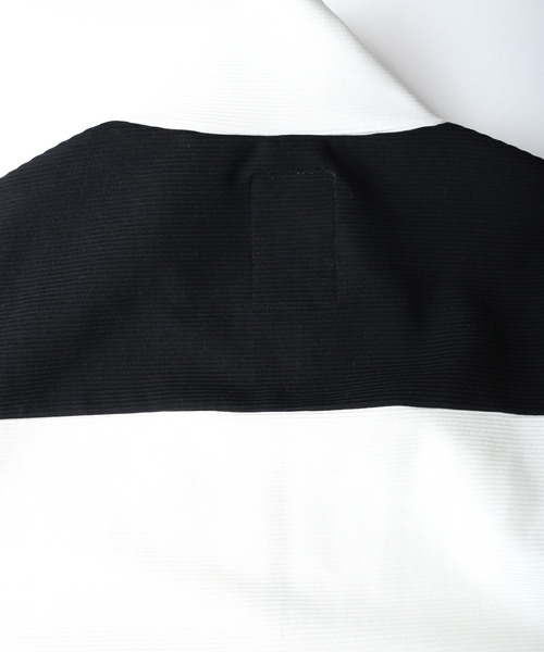 SHAREEF(シャリーフ)の「RIPPLE HALF ZIP S/S BIG-T(Tシャツ/カットソー・メンズ・ホワイト/ブラック/ターコイズブルー/レッド・1/2/3)」の17枚目の写真