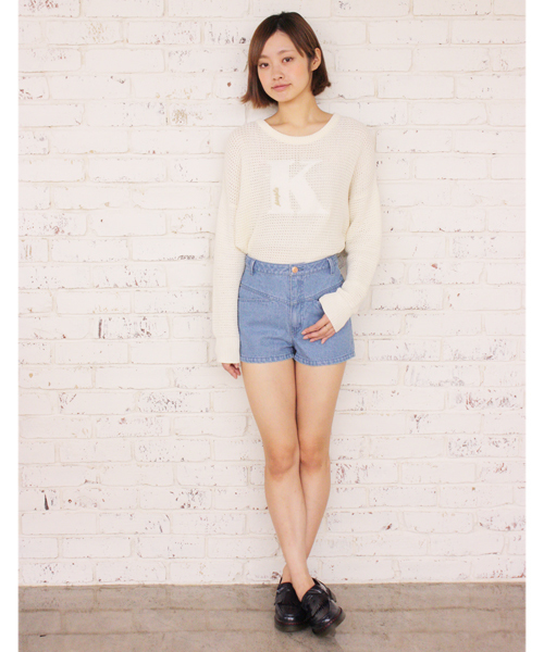 Kastane(カスタネ)の「【Kastane】H.Wヨークショートパンツ(その他パンツ・レディース・ホワイト/グリーン/ブルー/ライトブルー/ラベンダー・X-SMALL/SMALL/MEDIUM/LARGE)」の1枚目の写真