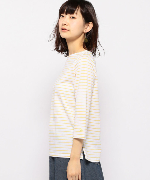 DECOY SINCE 1981（デコイシンスイチキュウハチイチ）の「◇カタログ掲載◇【オーガニックコットンシリーズ】ボーダーTシャツ（Tシャツ/カットソー・レディース・ネイビー/ピンク/イエロー/ラベンダー・LL/M size/L size）」の17枚目の写真