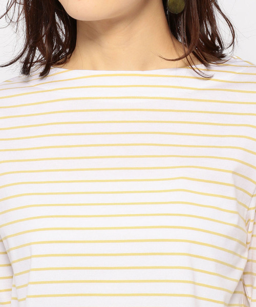 DECOY SINCE 1981（デコイシンスイチキュウハチイチ）の「◇カタログ掲載◇【オーガニックコットンシリーズ】ボーダーTシャツ（Tシャツ/カットソー・レディース・ネイビー/ピンク/イエロー/ラベンダー・LL/M size/L size）」の19枚目の写真