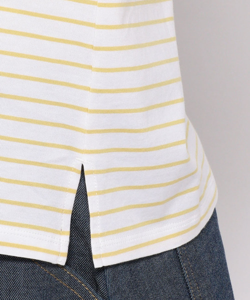DECOY SINCE 1981（デコイシンスイチキュウハチイチ）の「◇カタログ掲載◇【オーガニックコットンシリーズ】ボーダーTシャツ（Tシャツ/カットソー・レディース・ネイビー/ピンク/イエロー/ラベンダー・LL/M size/L size）」の22枚目の写真