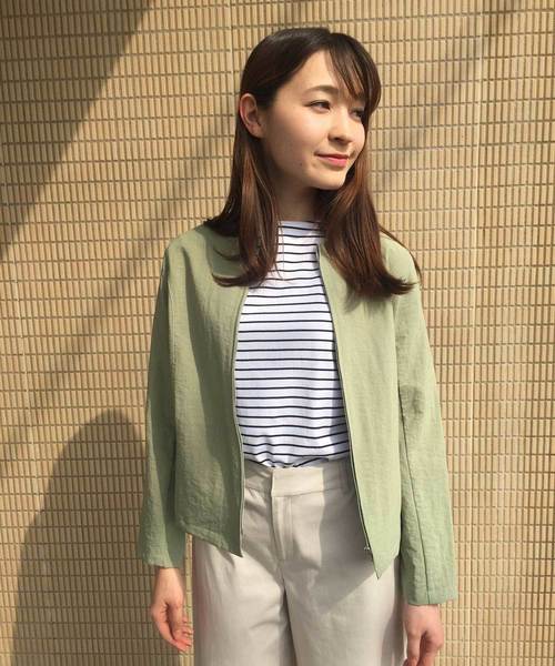 DECOY SINCE 1981（デコイシンスイチキュウハチイチ）の「◇カタログ掲載◇【オーガニックコットンシリーズ】ボーダーTシャツ（Tシャツ/カットソー・レディース・ネイビー/ピンク/イエロー/ラベンダー・LL/M size/L size）」の8枚目の写真