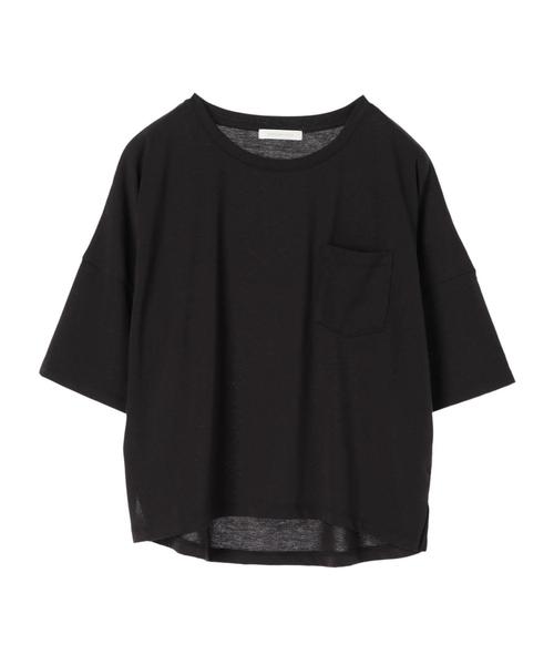 AMERICAN HOLIC(アメリカンホリック)の「ポケット付Tシャツ*(Tシャツ/カットソー・レディース・オフホワイト/ブルー/ピンク/チャコールグレー・FREE)」の12枚目の写真