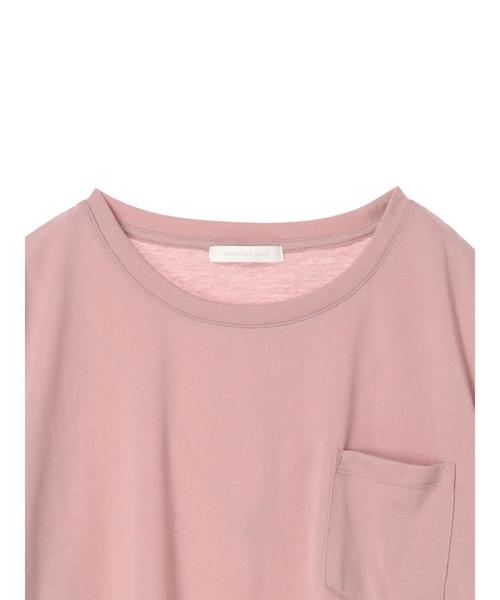 AMERICAN HOLIC(アメリカンホリック)の「ポケット付Tシャツ*(Tシャツ/カットソー・レディース・オフホワイト/ブルー/ピンク/チャコールグレー・FREE)」の8枚目の写真