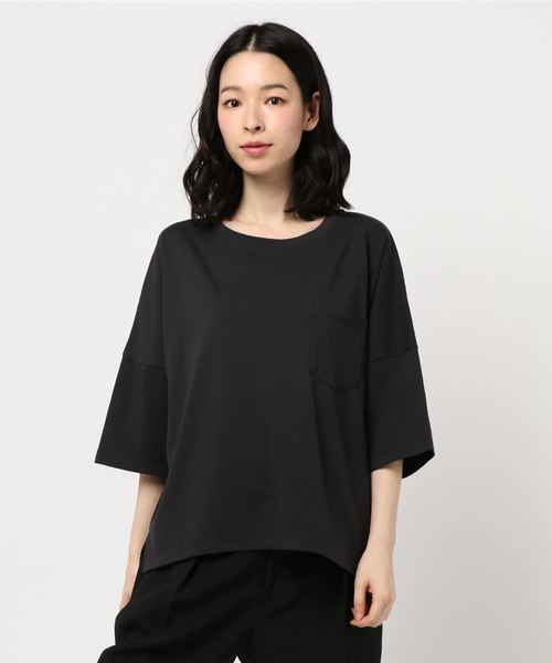 AMERICAN HOLIC(アメリカンホリック)の「ポケット付Tシャツ*(Tシャツ/カットソー・レディース・オフホワイト/ブルー/ピンク/チャコールグレー・FREE)」の14枚目の写真