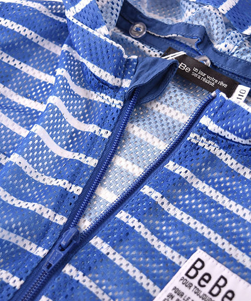 BeBe（ベベ）の「BeBe/メッシュ防虫加工パーカー（パーカー・キッズ・グレー/ピンク/ブルー・100/110/120/90/130/140/150）」の13枚目の写真