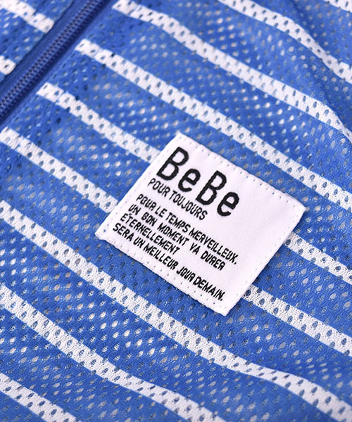 BeBe（ベベ）の「BeBe/メッシュ防虫加工パーカー（パーカー・キッズ・グレー/ピンク/ブルー・100/110/120/90/130/140/150）」の16枚目の写真