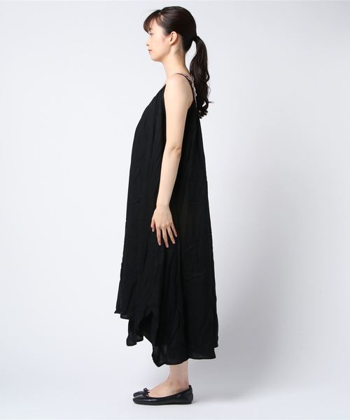 チャイハネ（チャイハネ）の「【チャイハネ】エスニック刺繍キャミワンピース（ワンピース・レディース・ブラック/ライトブルー/オレンジ/ホワイト・FREE）」の6枚目の写真