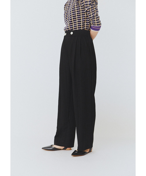TEVALT(ヴァレット)の「サスペンダー付きタックワイドパンツ(その他パンツ・レディース・ブラック/ベージュ・38)」の17枚目の写真