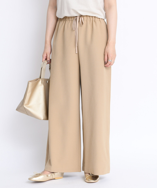 DouDou（ドゥドゥ）の「ワイドイージーパンツ（その他パンツ・レディース・ベージュ/オフホワイト/ピンク・FREE）」の2枚目の写真