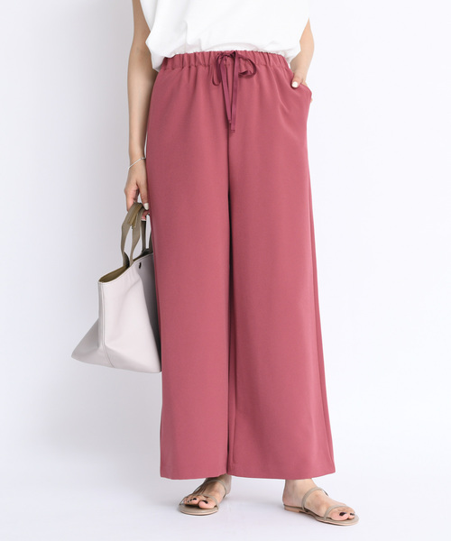 DouDou（ドゥドゥ）の「ワイドイージーパンツ（その他パンツ・レディース・ベージュ/オフホワイト/ピンク・FREE）」の3枚目の写真