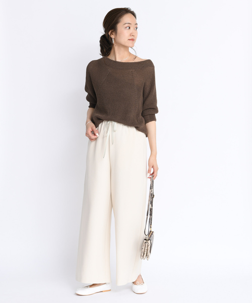 DouDou（ドゥドゥ）の「ワイドイージーパンツ（その他パンツ・レディース・ベージュ/オフホワイト/ピンク・FREE）」の22枚目の写真