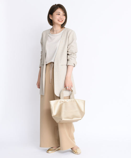 DouDou（ドゥドゥ）の「ワイドイージーパンツ（その他パンツ・レディース・ベージュ/オフホワイト/ピンク・FREE）」の7枚目の写真