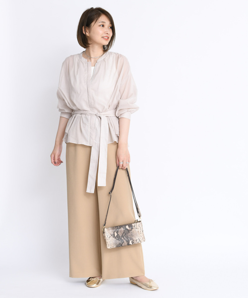 DouDou（ドゥドゥ）の「ワイドイージーパンツ（その他パンツ・レディース・ベージュ/オフホワイト/ピンク・FREE）」の20枚目の写真