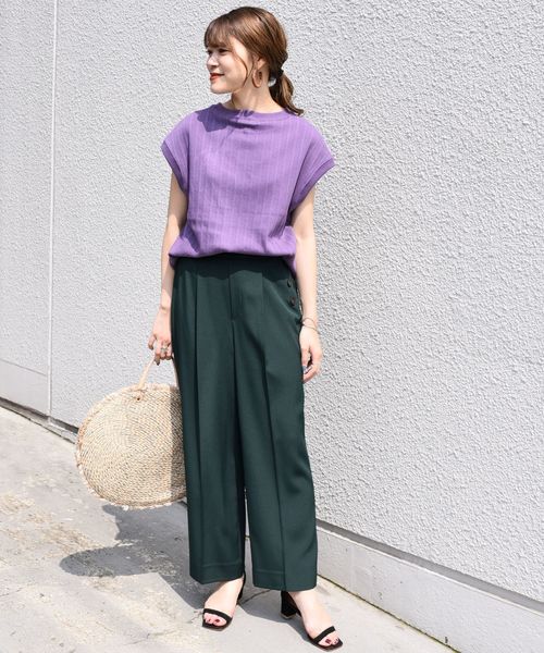 SHIPS（シップス）の「サイドボタンパンツ◇（その他パンツ・レディース・ベージュ/グリーン/ブラック・34/36/38/40）」の13枚目の写真