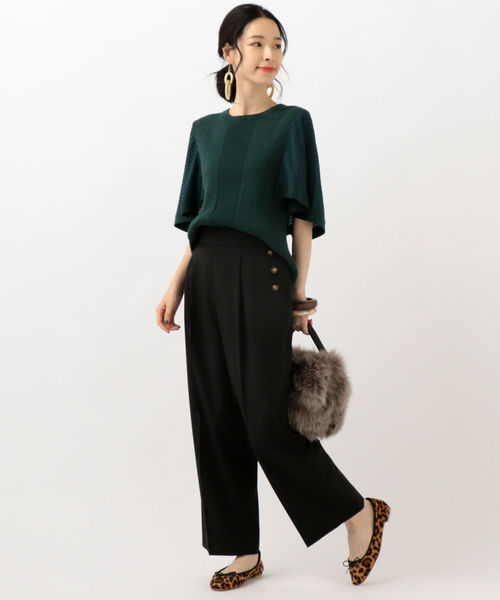 SHIPS（シップス）の「サイドボタンパンツ◇（その他パンツ・レディース・ベージュ/グリーン/ブラック・34/36/38/40）」の22枚目の写真