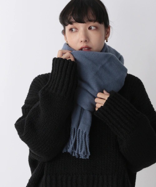 LOWRYS FARM（ローリーズファーム）の「カラーストール　851198（ストール/ショール・レディース・ブラック/ベージュ/ブラウン/グレー/レッド/オフホワイト/ミント/オレンジ/ブルー/チャコールグレー/ブルー系その他・FREE）」の9枚目の写真