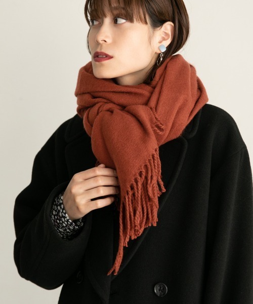 LOWRYS FARM（ローリーズファーム）の「カラーストール　851198（ストール/ショール・レディース・ブラック/ベージュ/ブラウン/グレー/レッド/オフホワイト/ミント/オレンジ/ブルー/チャコールグレー/ブルー系その他・FREE）」の11枚目の写真