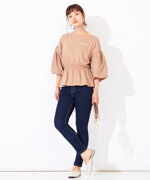 WEGO(ウィゴー)の「WEGO/デイリーハイウエストスキニーパンツ(デニムパンツ・レディース・ダークインディゴブルー/ブラック/インディゴブルー・LARGE/X-SMALL/SMALL/MEDIUM)」の15枚目の写真