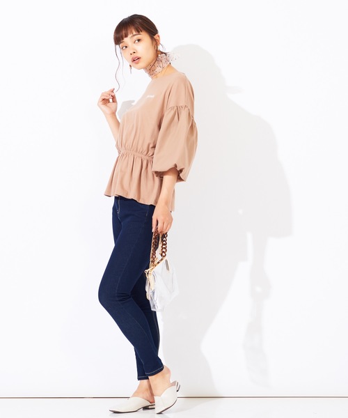 WEGO(ウィゴー)の「WEGO/デイリーハイウエストスキニーパンツ(デニムパンツ・レディース・ダークインディゴブルー/ブラック/インディゴブルー・LARGE/X-SMALL/SMALL/MEDIUM)」の11枚目の写真