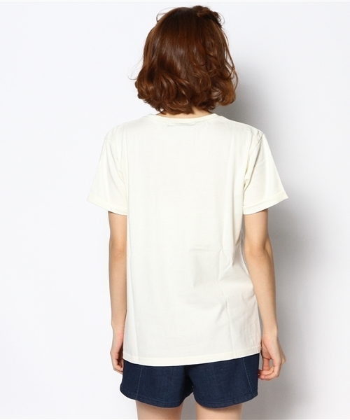 CIAOPANIC（チャオパニック）の「【Ciaopanic】さがらワッペン付ポケTee（Tシャツ/カットソー・レディース・ホワイト/グレー/ネイビー・FREE）」の6枚目の写真